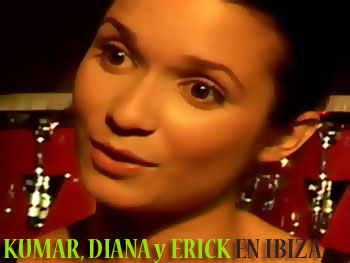 Kumar, Diana Fuentes, Erick en Ibiza